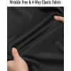 imageCOOFANDY Mens Long Sleeve Button Down Wrinkle Free Shirt Casual Untucked Stretch Dress ShirtsBlack Onyx