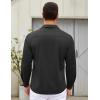 imageCOOFANDY Mens Long Sleeve Button Down Wrinkle Free Shirt Casual Untucked Stretch Dress ShirtsBlack Onyx