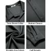 imageCOOFANDY Mens Long Sleeve Button Down Wrinkle Free Shirt Casual Untucked Stretch Dress ShirtsGranite Gray