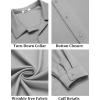 imageCOOFANDY Mens Long Sleeve Button Down Wrinkle Free Shirt Casual Untucked Stretch Dress ShirtsHarbor Mist