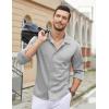 imageCOOFANDY Mens Long Sleeve Button Down Wrinkle Free Shirt Casual Untucked Stretch Dress ShirtsHarbor Mist