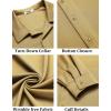 imageCOOFANDY Mens Long Sleeve Button Down Wrinkle Free Shirt Casual Untucked Stretch Dress ShirtsSesame