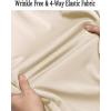 imageCOOFANDY Mens Long Sleeve Button Down Wrinkle Free Shirt Casual Untucked Stretch Dress ShirtsVanilla Ice
