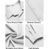 imageCOOFANDY Mens Long Sleeve Button Down Wrinkle Free Shirt Casual Untucked Stretch Dress ShirtsWhite