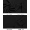 imageCOOFANDY Mens Long Sleeve Dress Shirt Button Down Casual Shirts for Men Wrinkle Free Shirt with PocketBlack