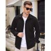 imageCOOFANDY Mens Long Sleeve Dress Shirt Button Down Casual Shirts for Men Wrinkle Free Shirt with PocketBlack