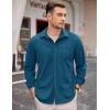 imageCOOFANDY Mens Long Sleeve Dress Shirt Button Down Casual Shirts for Men Wrinkle Free Shirt with PocketDark Blue