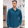 imageCOOFANDY Mens Long Sleeve Dress Shirt Button Down Casual Shirts for Men Wrinkle Free Shirt with PocketDark Blue