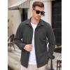 imageCOOFANDY Mens Long Sleeve Dress Shirt Button Down Casual Shirts for Men Wrinkle Free Shirt with PocketDark Grey