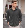 imageCOOFANDY Mens Long Sleeve Dress Shirt Button Down Casual Shirts for Men Wrinkle Free Shirt with PocketDark Grey