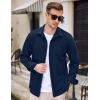 imageCOOFANDY Mens Long Sleeve Dress Shirt Button Down Casual Shirts for Men Wrinkle Free Shirt with PocketNavy Blue
