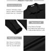 imageCOOFANDY Mens Long Sleeve Wrinkle Free Shirt Casual Button Down Shirts Stretch Dress Shirt with PocketBlack