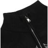 imageCOOFANDY Mens Quarter Zip Pullover Sweater Casual Zip Up Polo Sweater KnitBlack and Yellow Snowman