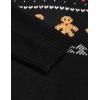 imageCOOFANDY Mens Quarter Zip Pullover Sweater Casual Zip Up Polo Sweater KnitBlack and Yellow Snowman