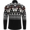 imageCOOFANDY Mens Quarter Zip Pullover Sweater Casual Zip Up Polo Sweater KnitChristmas Guitar