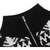 imageCOOFANDY Mens Quarter Zip Pullover Sweater Casual Zip Up Polo Sweater KnitChristmas Guitar