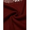 imageCOOFANDY Mens Quarter Zip Pullover Sweater Casual Zip Up Polo Sweater KnitPat12 Dark Red