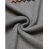 imageCOOFANDY Mens Quarter Zip Pullover Sweater Casual Zip Up Polo Sweater KnitPat4 Grey