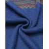 imageCOOFANDY Mens Quarter Zip Pullover Sweater Casual Zip Up Polo Sweater KnitPat9 Royal Blue
