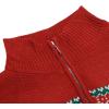 imageCOOFANDY Mens Quarter Zip Pullover Sweater Casual Zip Up Polo Sweater KnitRed and Christmas Tree