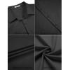 imageCOOFANDY Mens Short Sleeve Button Down Casual Shirts for Men Summer Untucked ShirtsBlack