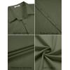 imageCOOFANDY Mens Short Sleeve Button Down Casual Shirts for Men Summer Untucked ShirtsChive