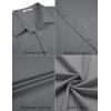 imageCOOFANDY Mens Short Sleeve Button Down Casual Shirts for Men Summer Untucked ShirtsGranite Gray