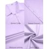 imageCOOFANDY Mens Short Sleeve Button Down Casual Shirts for Men Summer Untucked ShirtsPurple Rose
