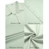 imageCOOFANDY Mens Short Sleeve Button Down Casual Shirts for Men Summer Untucked ShirtsSea Foam