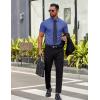 imageCOOFANDY Mens Short Sleeve Dress Shirts Casual Button Down Wrinkle Free Regular Fit Business Untucked ShirtsCaptains Blue