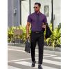 imageCOOFANDY Mens Short Sleeve Dress Shirts Casual Button Down Wrinkle Free Regular Fit Business Untucked ShirtsCrown Jewel