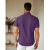 imageCOOFANDY Mens Short Sleeve Dress Shirts Casual Button Down Wrinkle Free Regular Fit Business Untucked ShirtsCrown Jewel