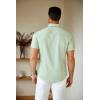 imageCOOFANDY Mens Short Sleeve Dress Shirts Casual Button Down Wrinkle Free Regular Fit Business Untucked ShirtsSea Foam