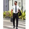 imageCOOFANDY Mens Short Sleeve Dress Shirts Casual Button Down Wrinkle Free Regular Fit Business Untucked ShirtsWhite