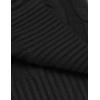 imageCOOFANDY Mens Slim Fit Turtleneck Sweater Casual Twisted Knitted Pullover Sweaters01black