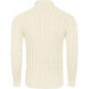 imageCOOFANDY Mens Slim Fit Turtleneck Sweater Casual Twisted Knitted Pullover SweatersApricot
