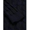 imageCOOFANDY Mens Slim Fit Turtleneck Sweater Casual Twisted Knitted Pullover SweatersBlack and Navy Blue