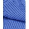imageCOOFANDY Mens Slim Fit Turtleneck Sweater Casual Twisted Knitted Pullover SweatersBlue