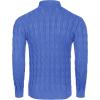 imageCOOFANDY Mens Slim Fit Turtleneck Sweater Casual Twisted Knitted Pullover SweatersBlue