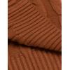 imageCOOFANDY Mens Slim Fit Turtleneck Sweater Casual Twisted Knitted Pullover SweatersBrown