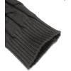 imageCOOFANDY Mens Slim Fit Turtleneck Sweater Casual Twisted Knitted Pullover SweatersCharcoal Grey