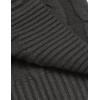 imageCOOFANDY Mens Slim Fit Turtleneck Sweater Casual Twisted Knitted Pullover SweatersCharcoal Grey