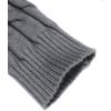 imageCOOFANDY Mens Slim Fit Turtleneck Sweater Casual Twisted Knitted Pullover SweatersDark Gray