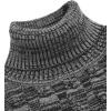 imageCOOFANDY Mens Slim Fit Turtleneck Sweater Casual Twisted Knitted Pullover SweatersDark Gray and Light Gray