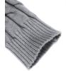 imageCOOFANDY Mens Slim Fit Turtleneck Sweater Casual Twisted Knitted Pullover SweatersGrey