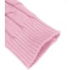 imageCOOFANDY Mens Slim Fit Turtleneck Sweater Casual Twisted Knitted Pullover SweatersLight Pink