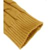 imageCOOFANDY Mens Slim Fit Turtleneck Sweater Casual Twisted Knitted Pullover SweatersLight Yellow