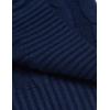 imageCOOFANDY Mens Slim Fit Turtleneck Sweater Casual Twisted Knitted Pullover SweatersNavy Blue