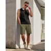 imageCOOFANDY Mens Sweat Shorts 7 Inch Athletic Workout Shorts 2 Pack Casual Lounge Joggers Short Pants with Pockets2 Packheather Greyarmy Green