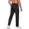 imageCOOFANDY Mens Sweatpants Open Bottom Lightweight Athletic Running Joggers Gym Workout Pants with Zipper PocketsBlack